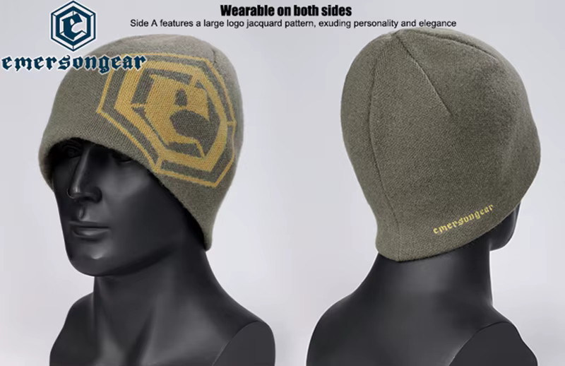 Gorro Emersongear Tragopan vista superior en color rojo