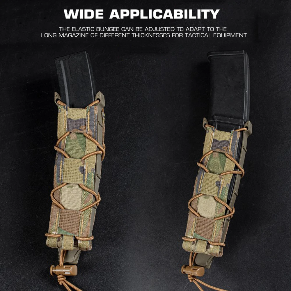 Bolsa táctica Molle MP5 MP7 para revistas, bolsa abierta para pistola, 9mm, 45 de largo, funda para revistas, equipo de caza - imagen 2