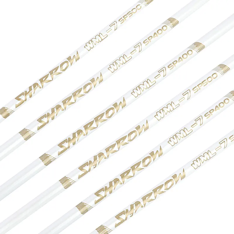 6/12pc 33,7 "flecha de carbono puro ID6.2mm columna vertebral 400/500/600/700/800 Pin Nock tiro con arco recurvo arco compuesto caza tiro objetivo - imagen 3