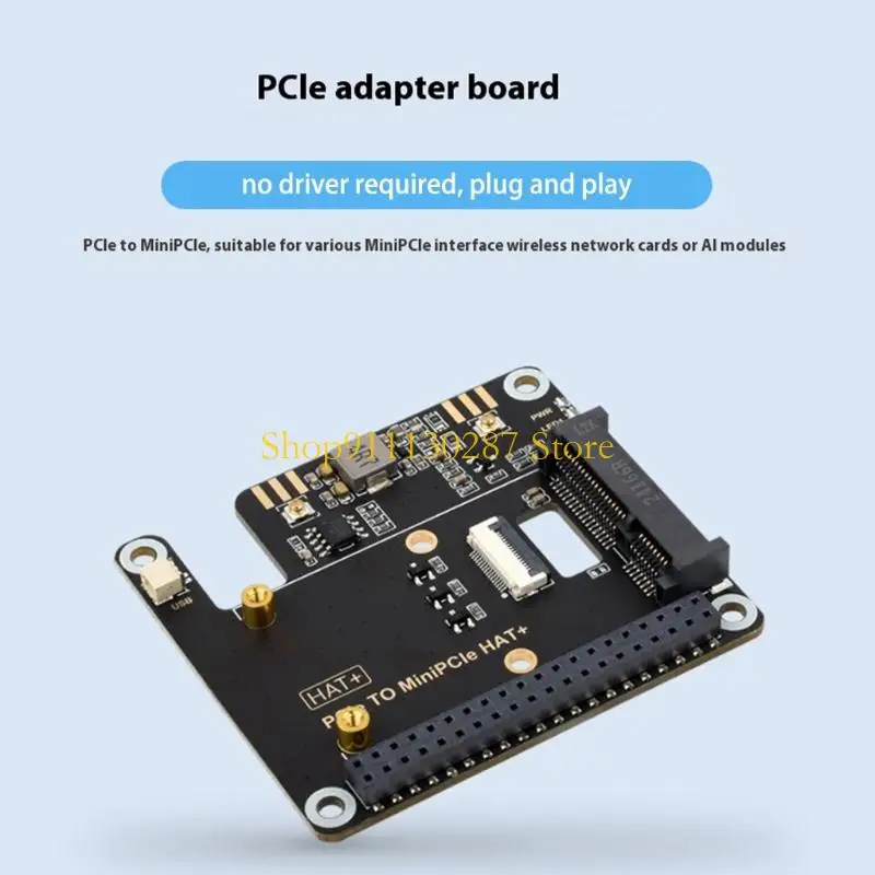 J1HC PCIe a Mini PCIe Hat+ para tarjeta WiFi red inalámbrica compatible con - imagen 2