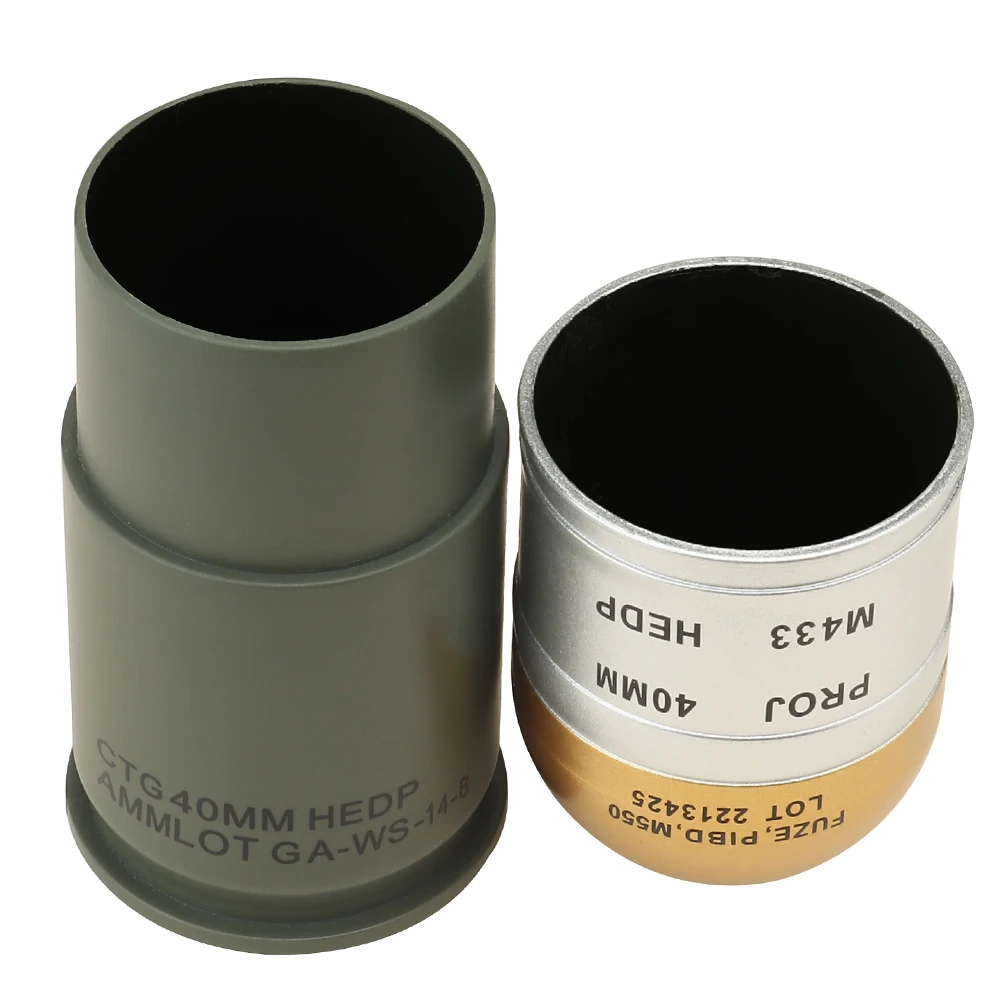 Juego de granada simulada M433, modelo de almacenamiento de cañón M433, accesorios CS para exteriores, decoración de cañón, accesorios de película y televisión, 1 Uds. - imagen 5