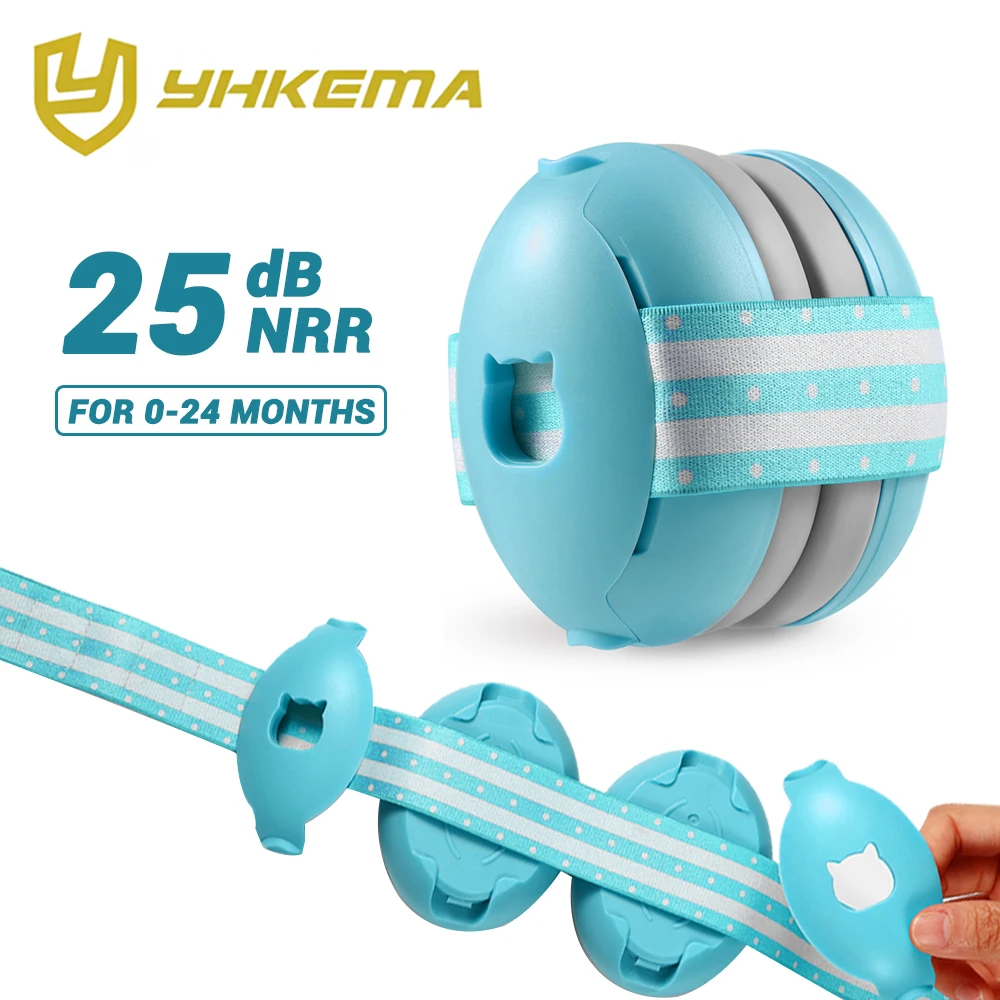 YHKEMA 0-2 años protectores auditivos para niños auriculares con cancelación de ruido protección auditiva orejeras de seguridad - imagen 2