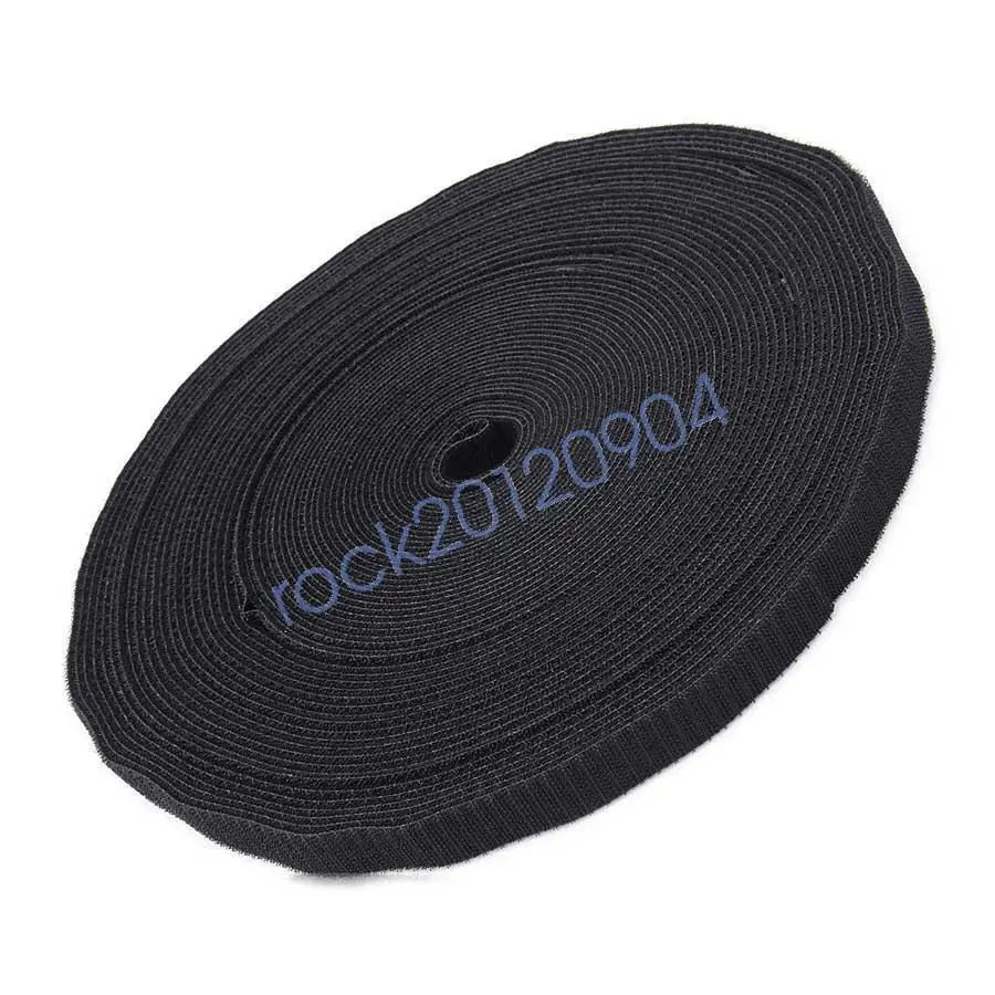 Bridas para cables con gancho y bucle de 10/20mm de ancho, bridas de cinta de doble cara para acampar táctica al aire libre, correas organizadoras de 5M/rollo