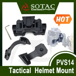 SOTAC J-Arm Soporte táctico casco NVG binocular dual para PVS-14