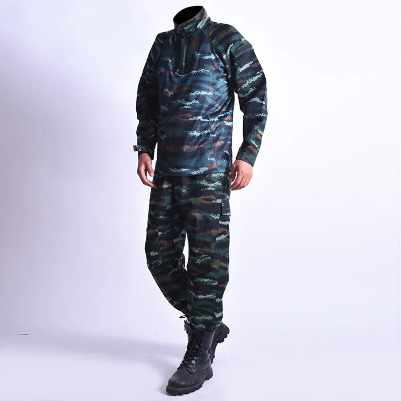 Ropa de camuflaje de tigre táctico para exteriores, ropa de rana gruesa y transpirable, ropa de entrenamiento de verano - imagen 3