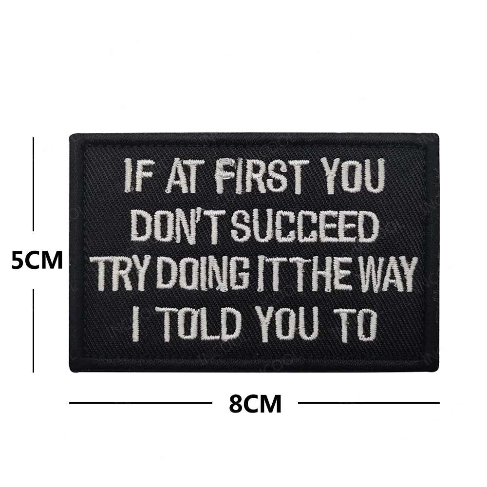 Parche táctico PVC reflectante frases inspiradoras mujer - imagen 5