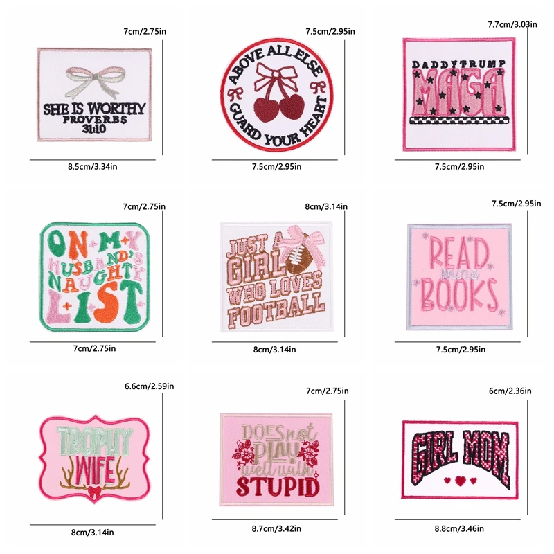 Parche termoadhesivo vaquero western letras rosa para chaqueta y gorra - imagen 5