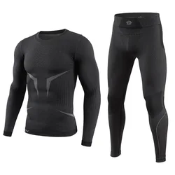 Ropa térmica de ciclismo para hombre con compresión