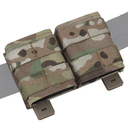 Bolsas tácticas rápidas 5,56 dobles Mag KYWI Short AR15 M4 Rifle pistola revistero bolsa MOLLE Malice Clip caza Airsoft Camo