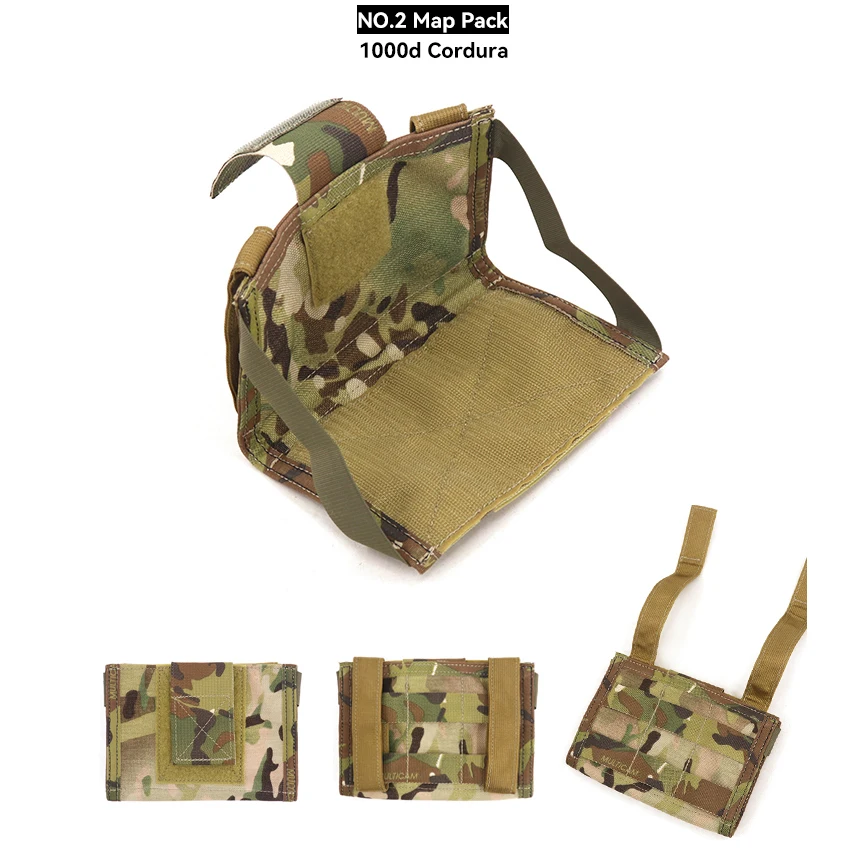 Paquete de mapa de combate táctico de tres estilos, nailon 1000D - imagen 3