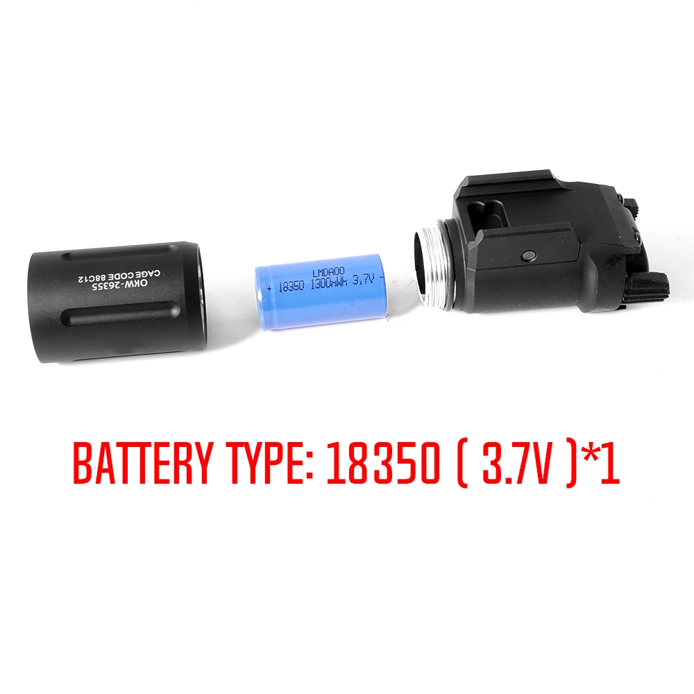 Linterna táctica de caza OKW PL350, 680 lúmenes, luces profesionales de tiro nocturno - imagen 5