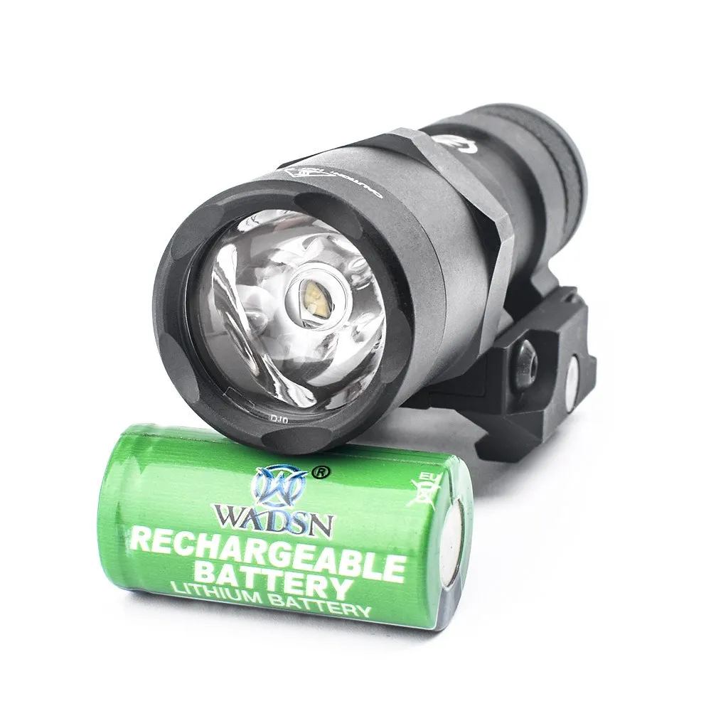 WADSN M600B M300B MINI Luz de explorador M600 M300 linterna con montaje en compensación de Metal, compatible con riel Picatinny MLOK KEYMOD lámpara de caza, 20mm - imagen 3