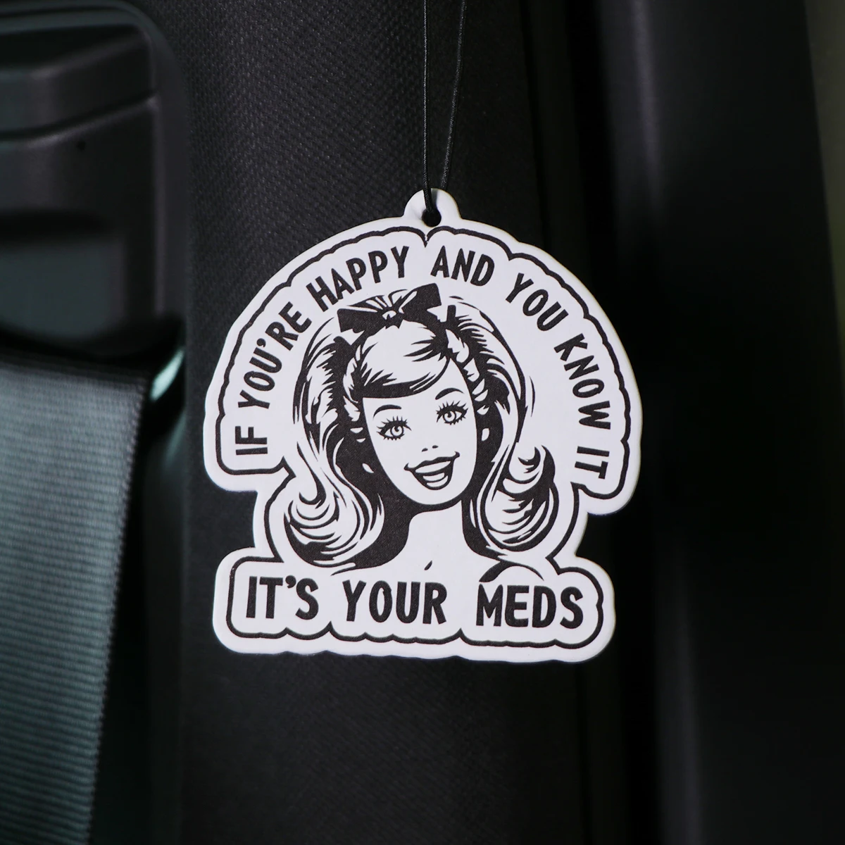 Tabletas de aromaterapia para coche con citas satelitales, tarjeta de fragancia colgante divertida, ambientador, decoración colgante para el hogar y el coche - imagen 2