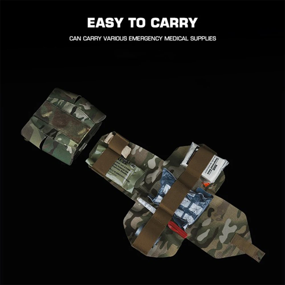 Bolsa táctica para Micro Trauma IFAK, bolsa de primeros auxilios, Kit médico EDC de talla grande para riñonera con cinturón MOLLE, equipo de senderismo y caza Airsoft - imagen 3