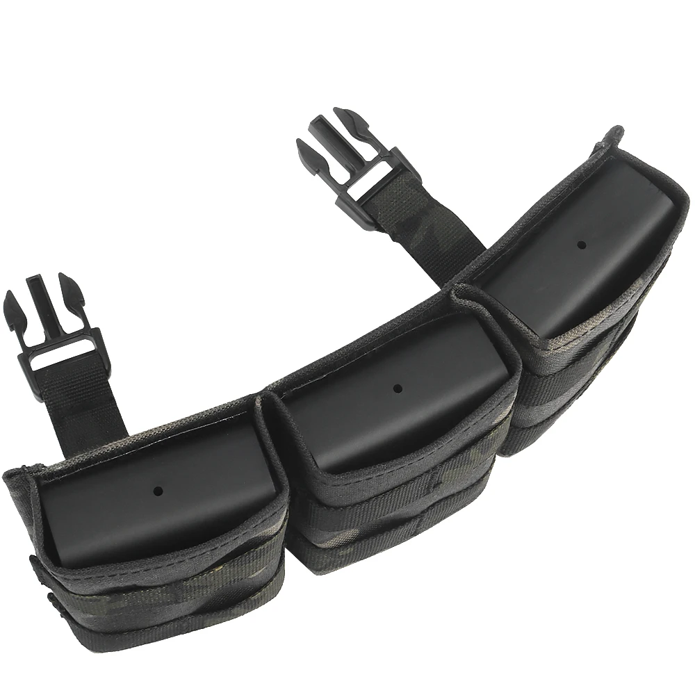 Bolsa de inserción de Triple revista táctica militar Airsoft FAST 7,62 AK47 (mediana) para LV119 FSCK AVS FCPC chaleco de caza Paintball - imagen 4