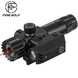 Mira láser de punto verde/rojo LX12 para montaje de riel/barril de 20mm/11mm con interruptor remoto, accesorios para pistola de caza