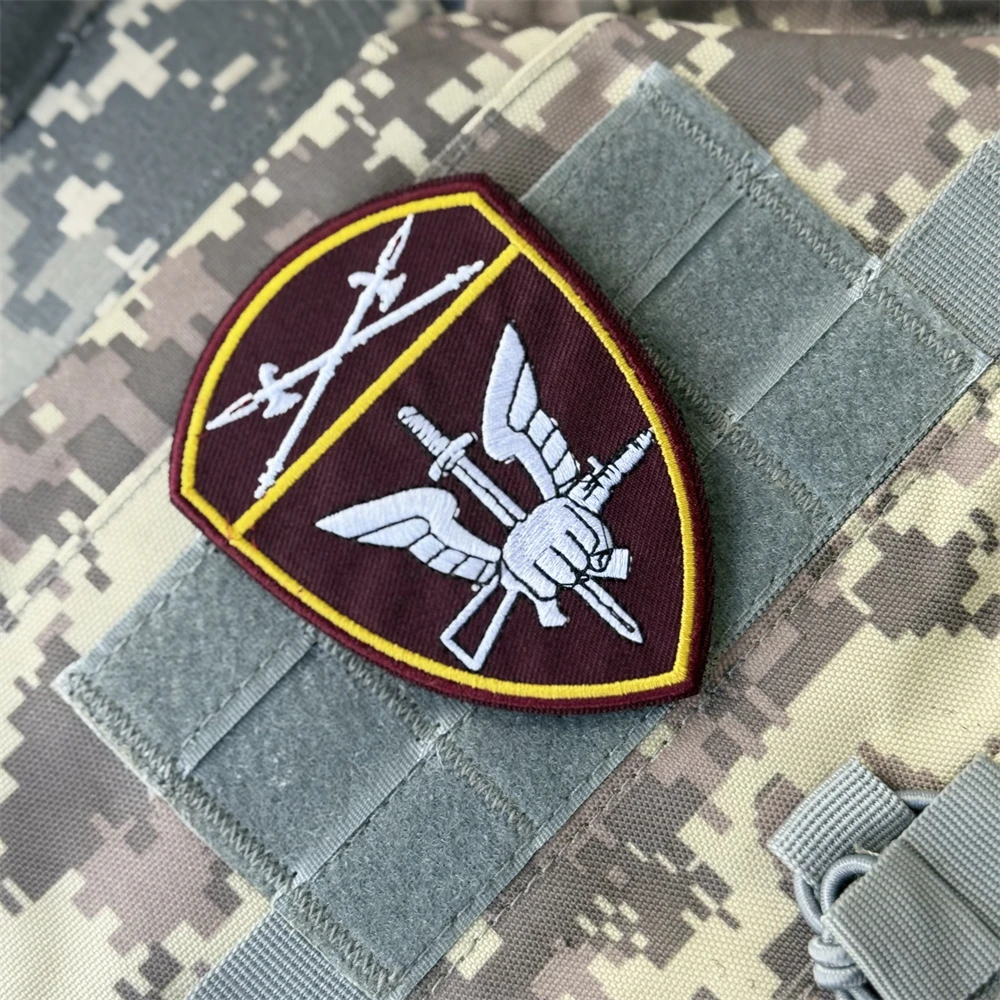 Parche "Forzas especiales, Omon". Parche bordado con insignia de moral, brazalete táctico, gancho militar y bucle, pegatinas para mochila al aire libre