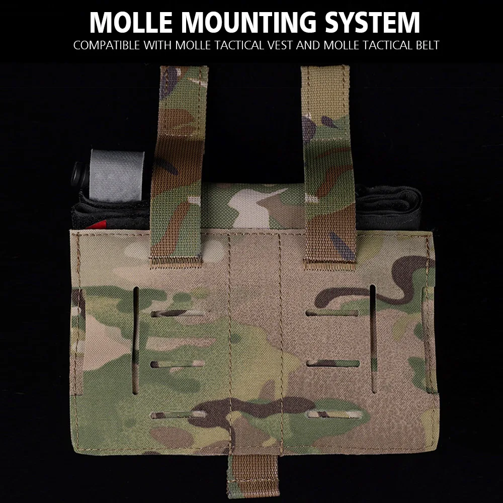 Botiquín de primeros auxilios táctico Gen 2, soporte para bolsa de torniquete, tijeras para traumatismos, bolsa de almacenamiento EMT, bolsa para cinturón EDC, Camping MOLLE - imagen 4