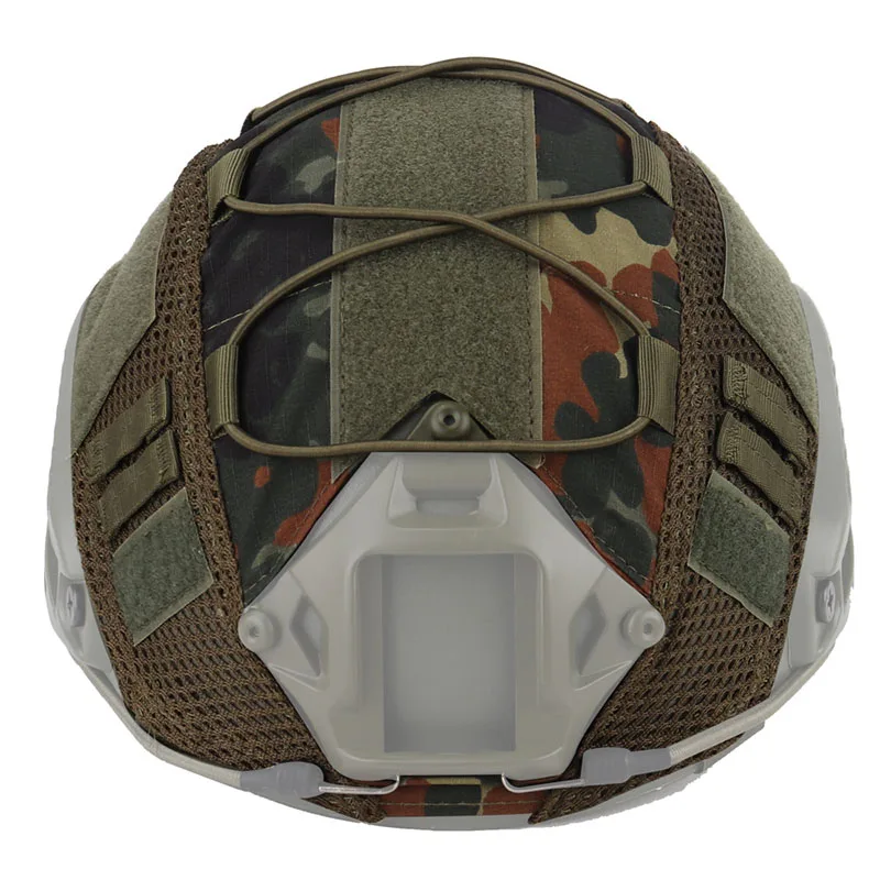 Cubierta de casco táctico rápido, ventilador militar, juego de guerra, Flecktarn - imagen 2