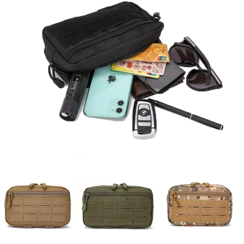 Bolsas tácticas Molle cortadas con láser 1000D, bolsa compacta resistente al agua para administrador, para chaleco, mochila, cinturón de servicio, chalecos de caza - imagen 3