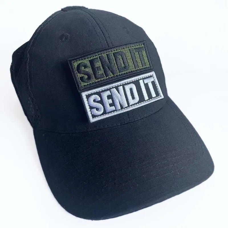 Enviar IT Morale Emblema Ropa Pegatinas Apliques bordados Parches de gancho y bucle, insignia táctica para ropa, sombrero, brazalete - imagen 3