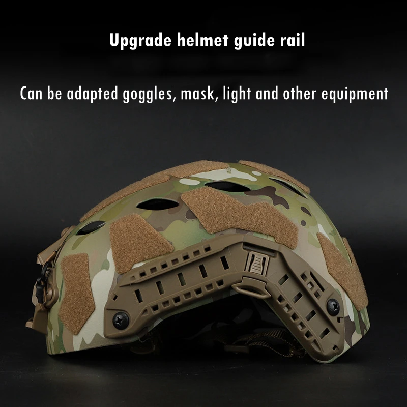 Casco táctico rápido Airsoft MH casco ABS nuevo engrosado al aire libre PJ pistola de aire tiro CS equipo de protección - imagen 5