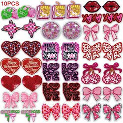 Parche termoadhesivo retro cereza corazón lazo – DIY para ropa