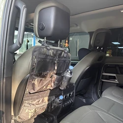 Bolsa táctica para colgar en la parte trasera del asiento del coche, 7 bolsillos de almacenamiento, bolsa de caza Molle, bolsa de almacenamiento plegable para colgar en la pared, accesorios para coche