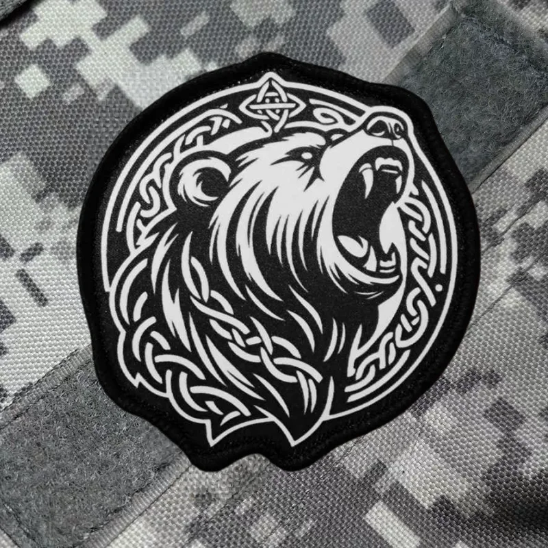 Parche táctico oso con velcro gancho y bucle para mochila militar - imagen 4