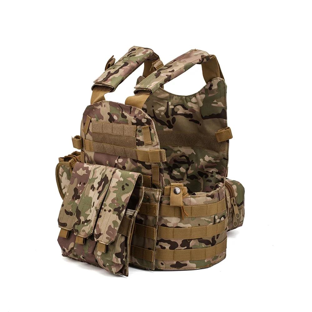 Chaleco táctico militar de camuflaje Multicam para hombre, chalecos de combate FG atacs Molle para caza y tiro, ropa para exteriores, accesorios Airsoft - imagen 4