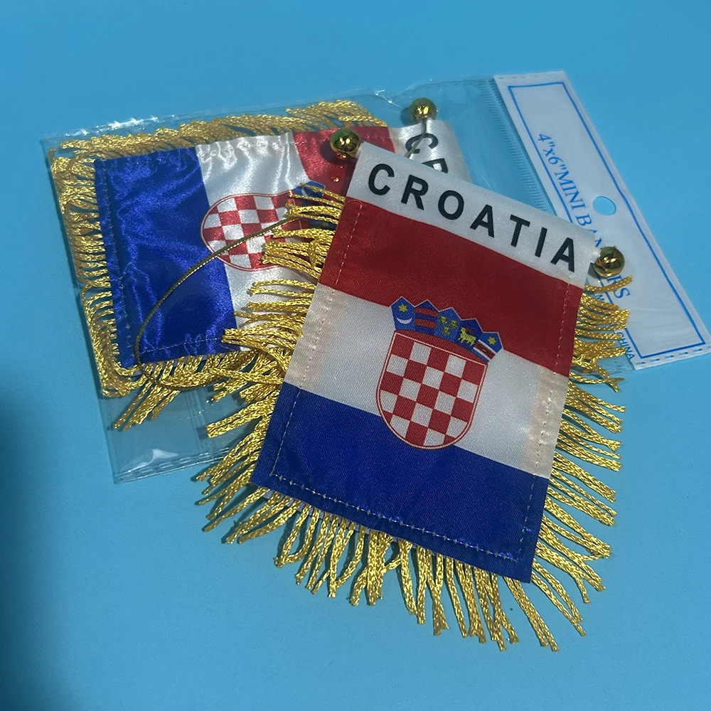 Bandera Croacia SKY FLAG doble cara para ventana de coche - imagen 5