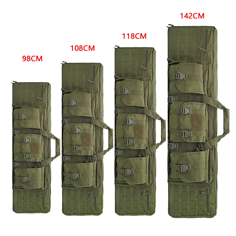 Paquete de pistola táctica militar, pistola doble multifuncional, paquete de pistola para Rifle pesado, caza, tiro, paquete de pistola larga, 93cm/118cm/142cm - imagen 2