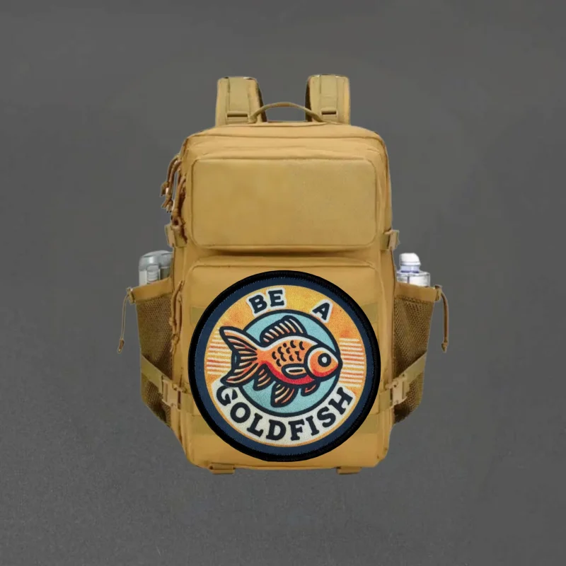 Parche con estampado de Be A Glodfish, chaleco táctico, insignia de moral con gancho y bucle, pegatinas decorativas para mochila, parches para brazalete para ropa - imagen 5