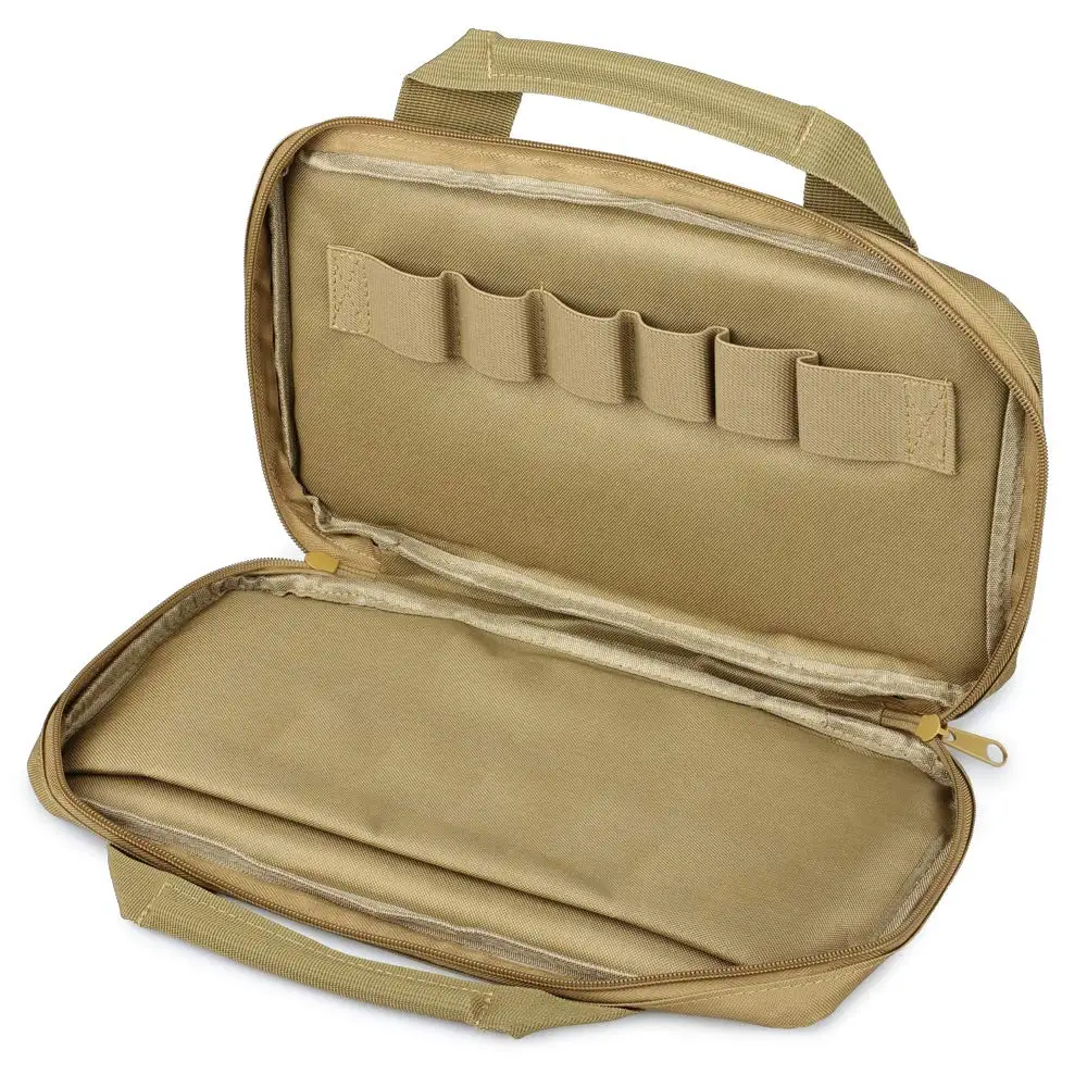 Estuche blando para pistola táctica, bolsa de pistola táctica portátil, bolsa de rango para pistola y munición, bolsa para disparar - imagen 4