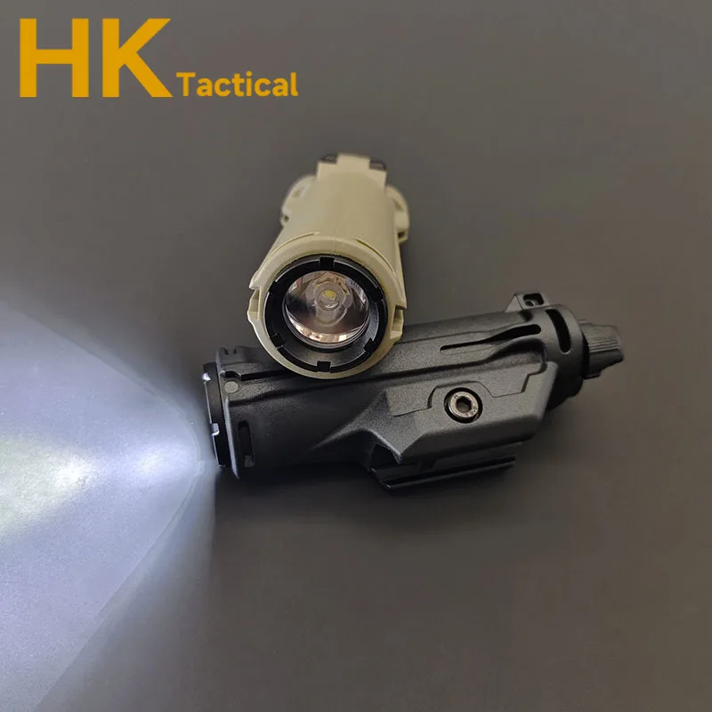 Pistola de caza linterna LED Nylon XH15 350 lúmenes arma luz para riel de 20mm pistola táctica Glock 17 Airsoft Scout Light - imagen 5