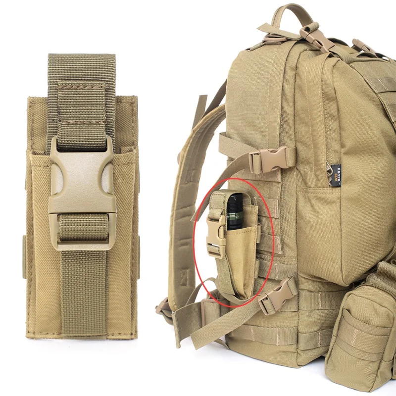 Linterna táctica para exteriores, riñonera, bolsa para cuchillos plegable, cinturón colgante, kit de almacenamiento de herramientas MOLLE - imagen 3