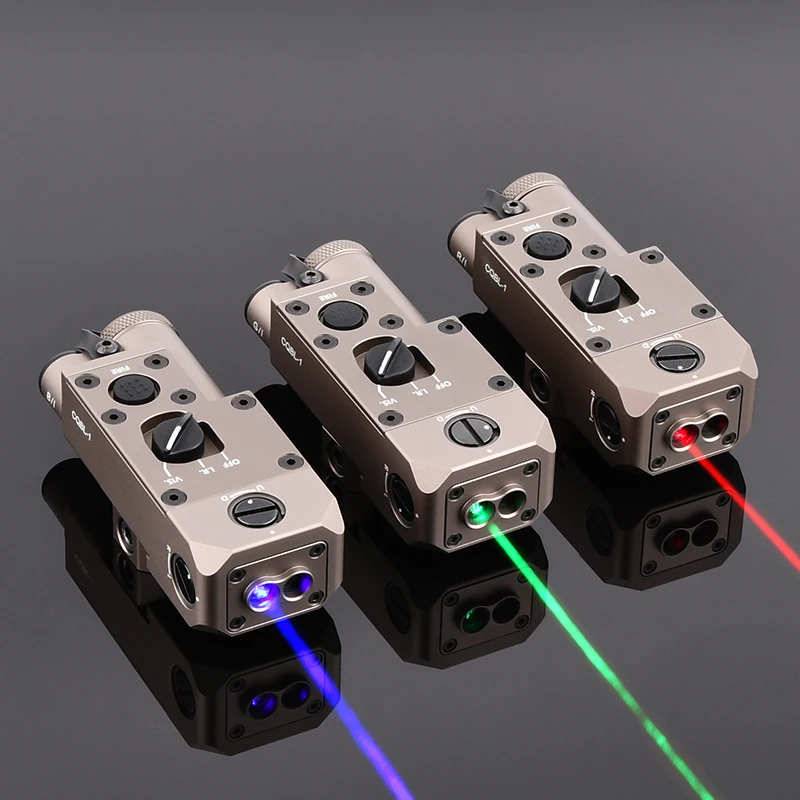 WADSN-Indicador de puntería láser Airsoft CQBL-C1 versión IR, punto rojo, verde, azul, arma de caza, luz de explorador, compatible con riel de 20mm - imagen 3