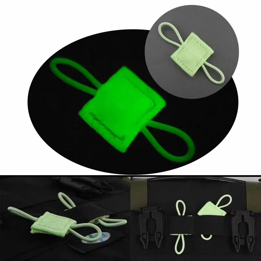Correa táctica elástica luminosa para chaleco con fijación antena - imagen 2