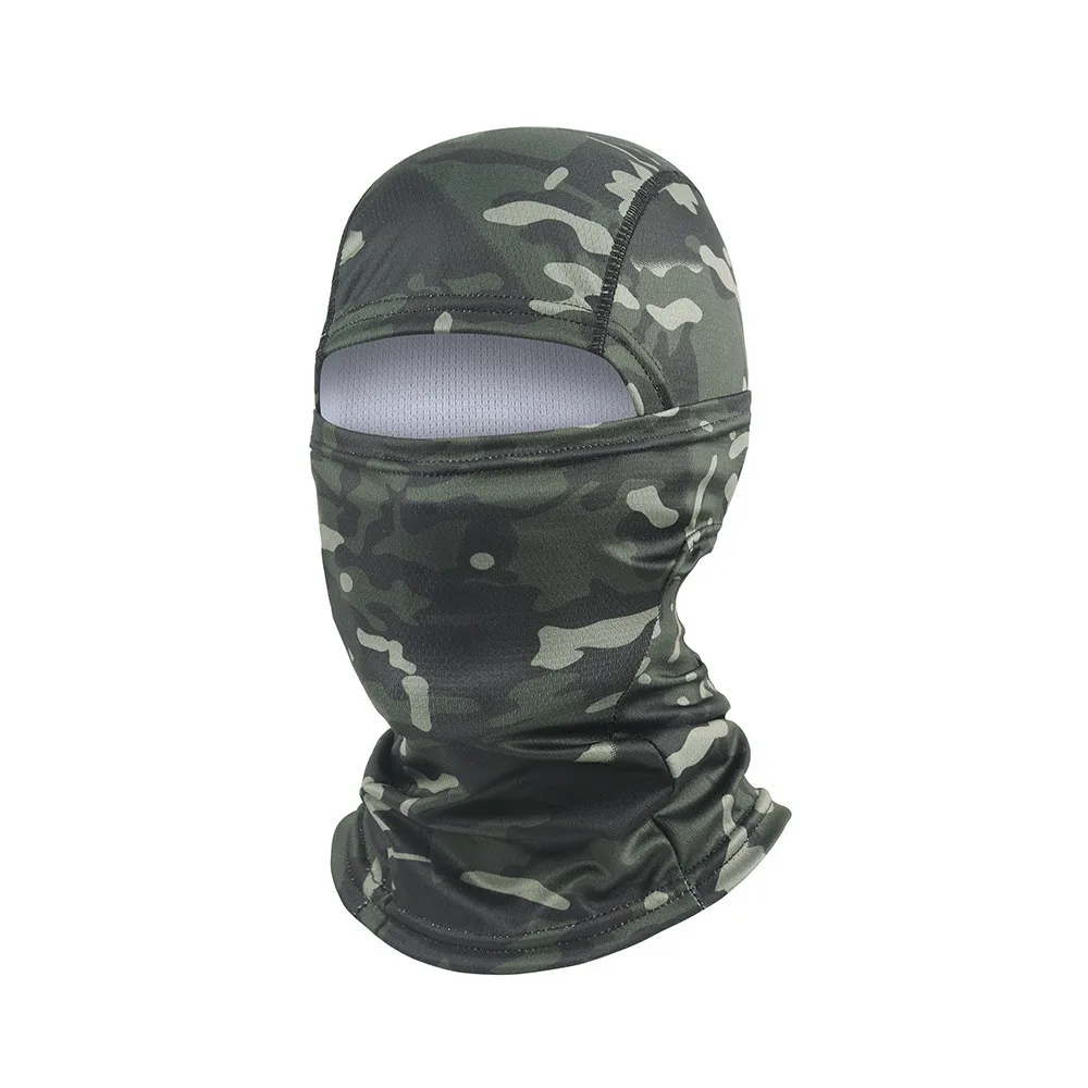 Casco de camuflaje biónico para caza y pesca, mascarilla de protección solar suave, transpirable, elástica, multicolor, Verano - imagen 5