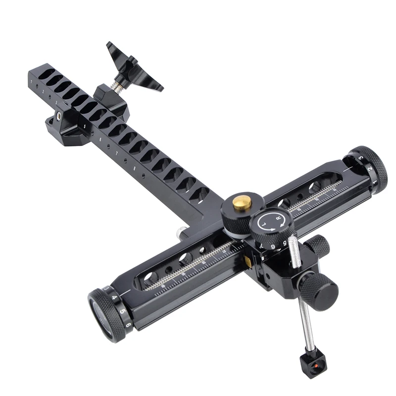 Mira de arco recurvo de aleación de aluminio en forma de T para arco y flecha, deportes al aire libre, tiro con arco, práctica de caza, accesorios de tiro - imagen 5