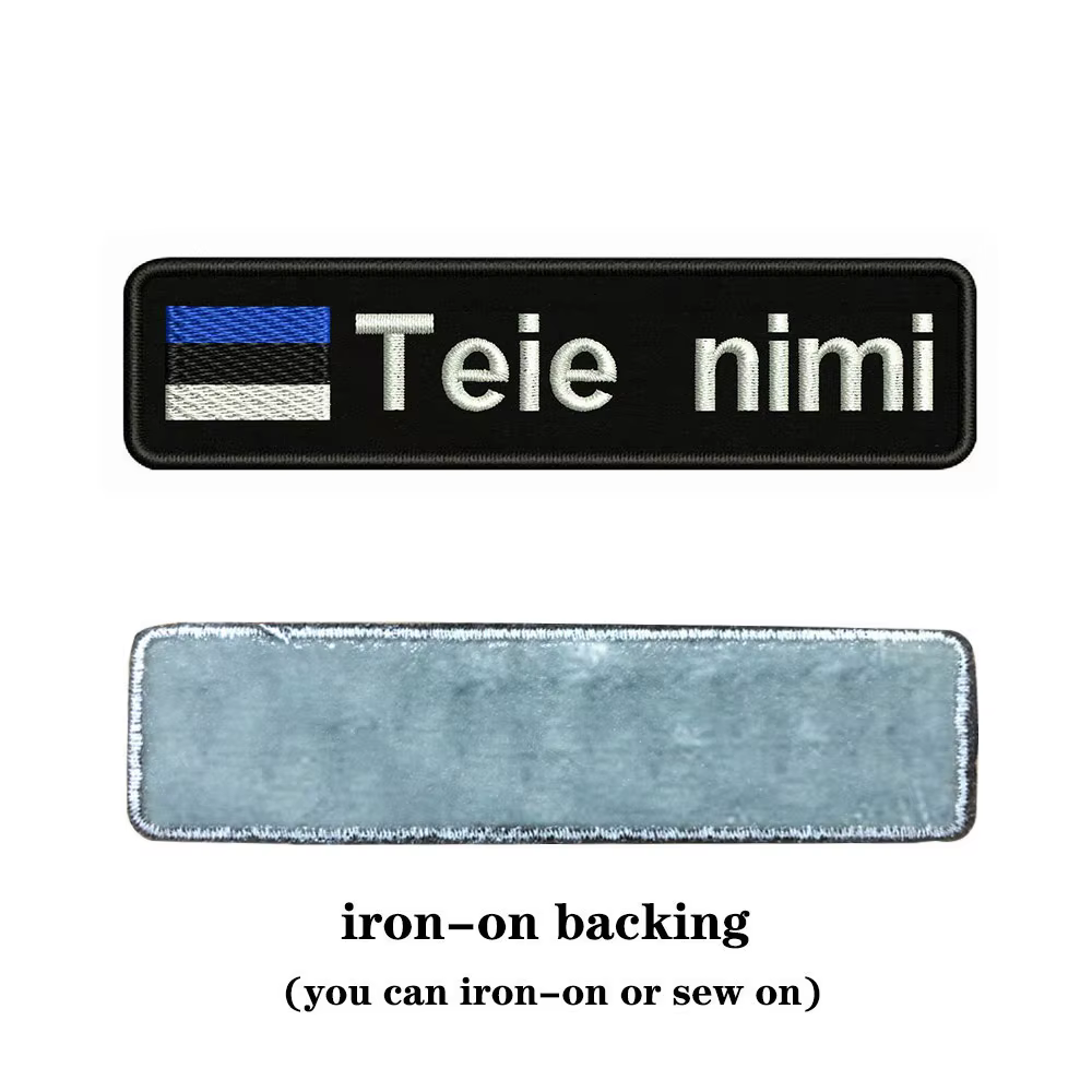 Parche bordado con nombre personalizado – Termoadhesivo táctico - imagen 5