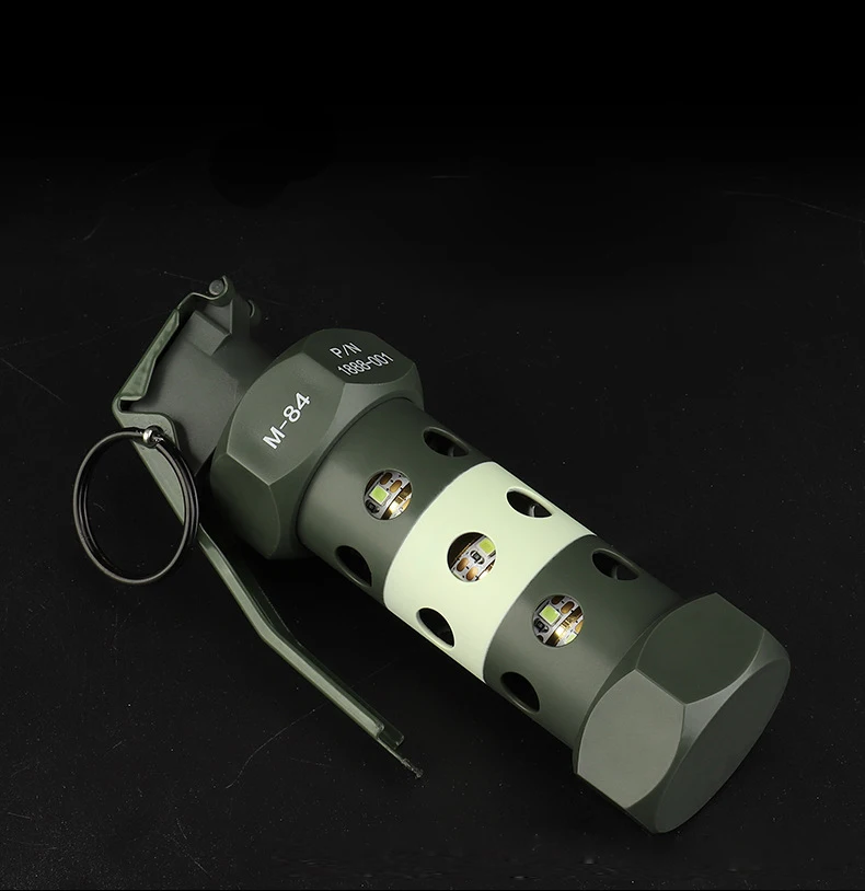 Réplica táctica de granada Flashbang: herramienta de entrenamiento simulado y luz de camping |   Lámpara de emergencia al aire libre de utilería de cosplay - imagen 5