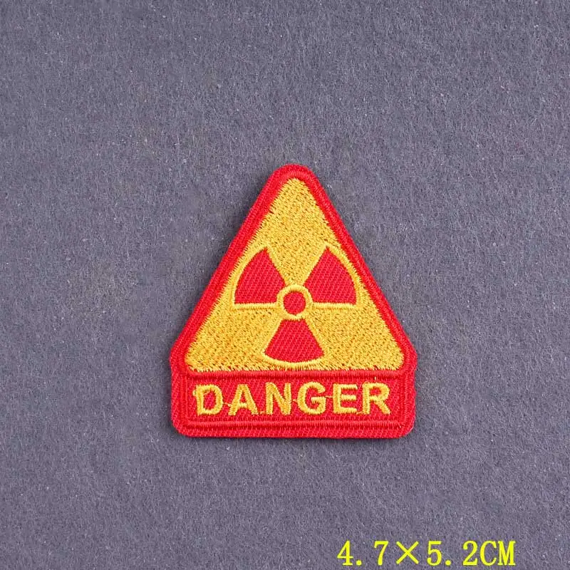 Parche bordado termoadhesivo STALKER – Señal de advertencia - imagen 3