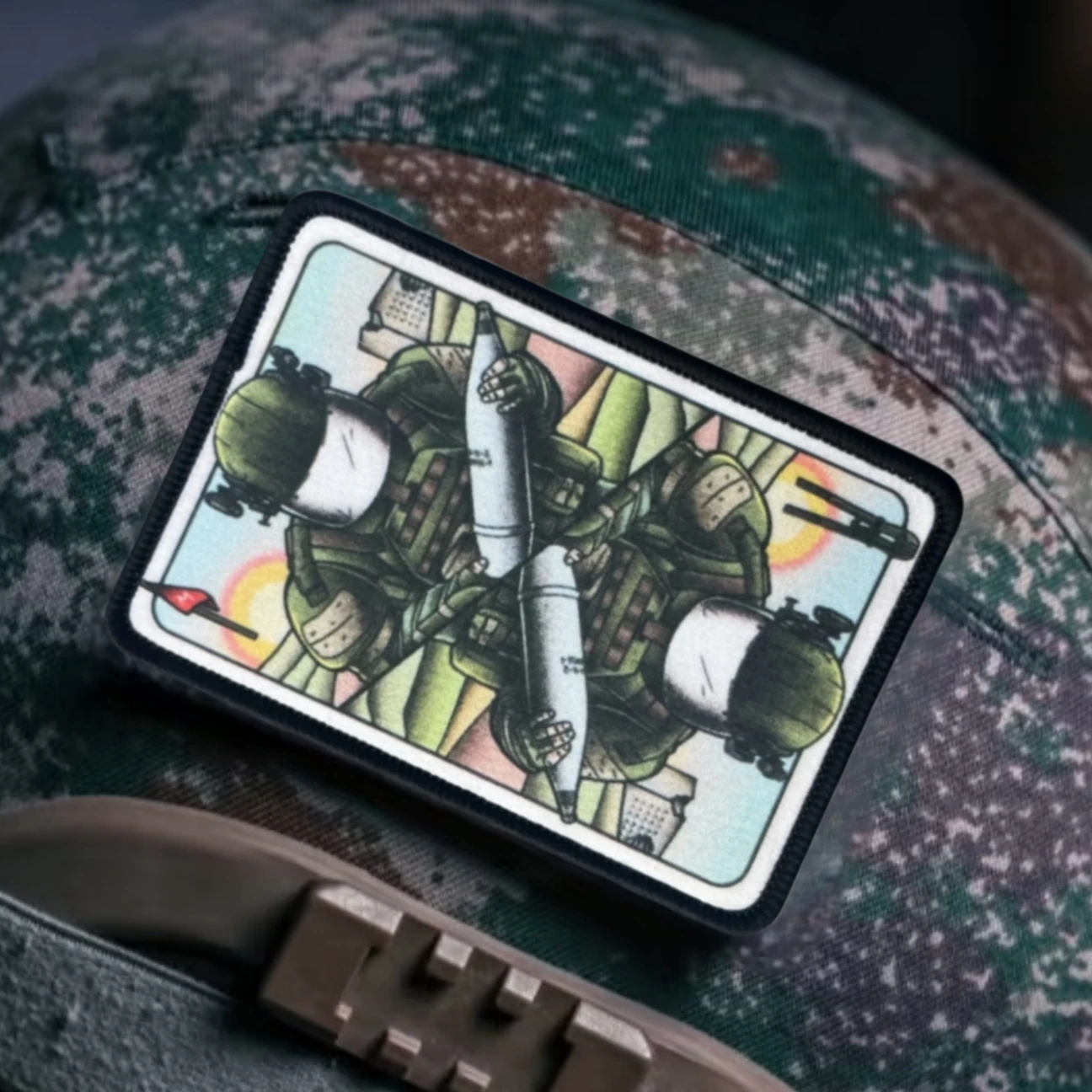 Parche de insignia de moral de OVR-3SH, apliques militares, brazalete táctico, gancho y bucle impresos para ropa, mochila, accesorios, pegatinas - imagen 5