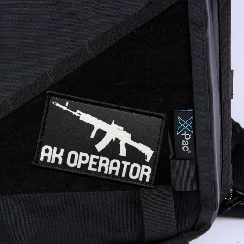 Parche táctico de operador AK 47, insignia de moral militar, gancho estampado y Looo, mochila, ropa, accesorio decorativo, pegatina, brazalete - imagen 5