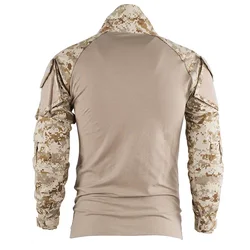 Camisa táctica camuflaje manga larga para Airsoft y senderismo