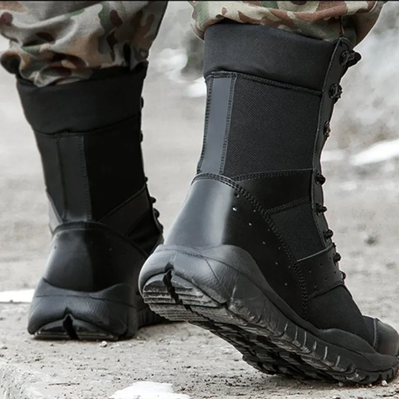 Botas de senderismo de malla transpirable para hombre y mujer, zapatos tácticos ligeros e impermeables para entrenamiento de escalada, senderismo al aire libre, Verano - imagen 5