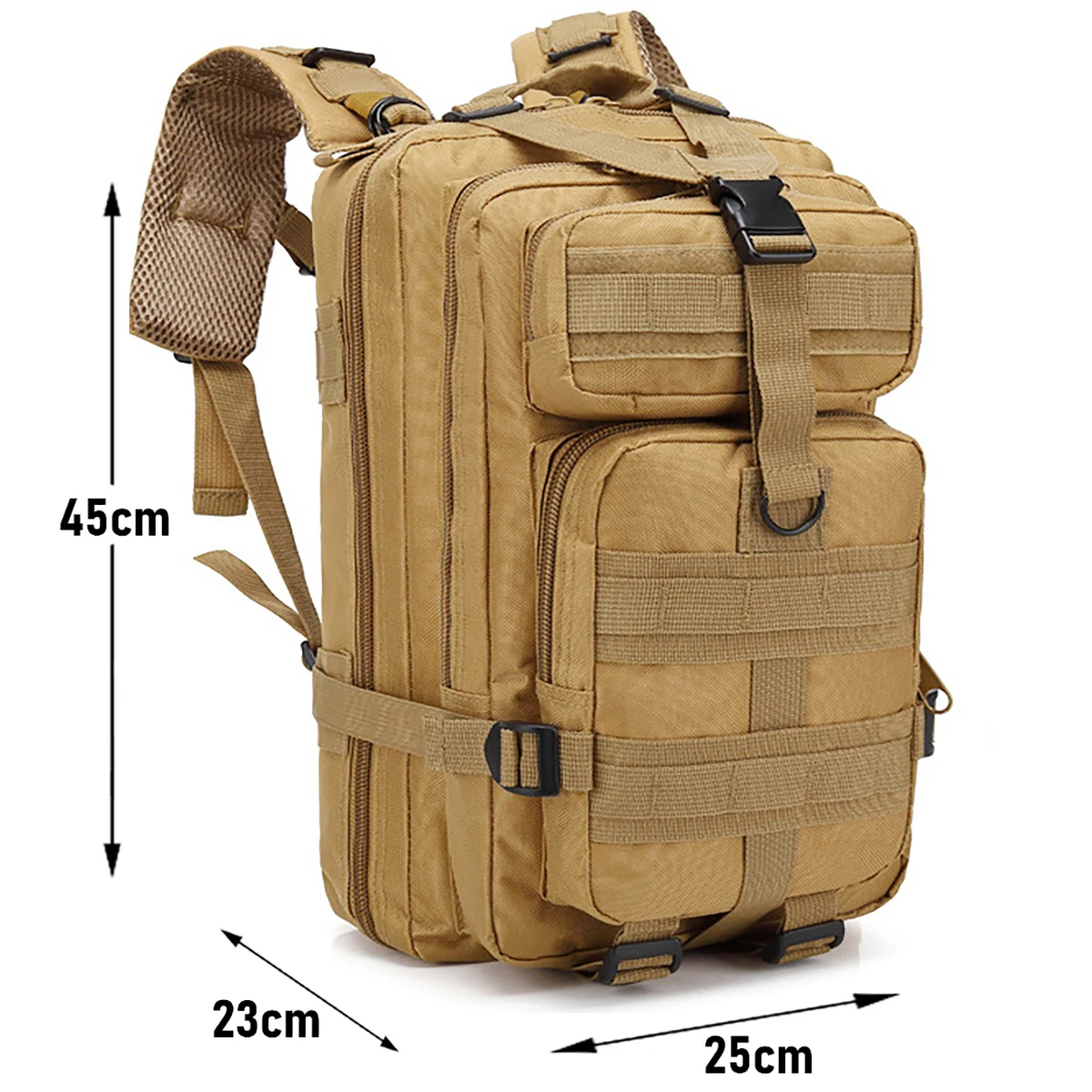 Mochila de senderismo de gran capacidad, mochila multifuncional para deportes al aire libre, tácticas de montañismo, 3P, 30l - imagen 3