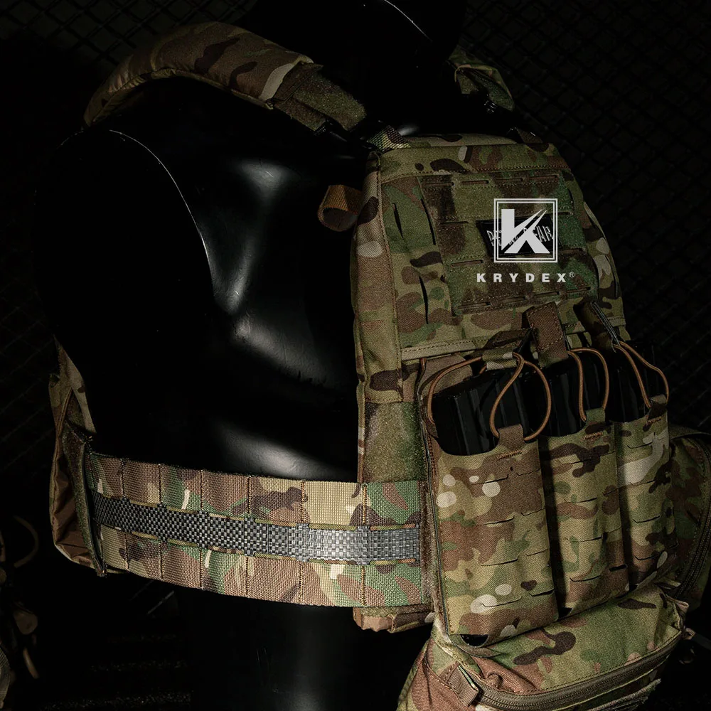 KRYDEX-faja táctica FCPC V5 de 3 pulgadas, faja MOLLE de corte láser rígido Tegris de asalto para chaleco de caza Slickster FCPC LBT - imagen 3