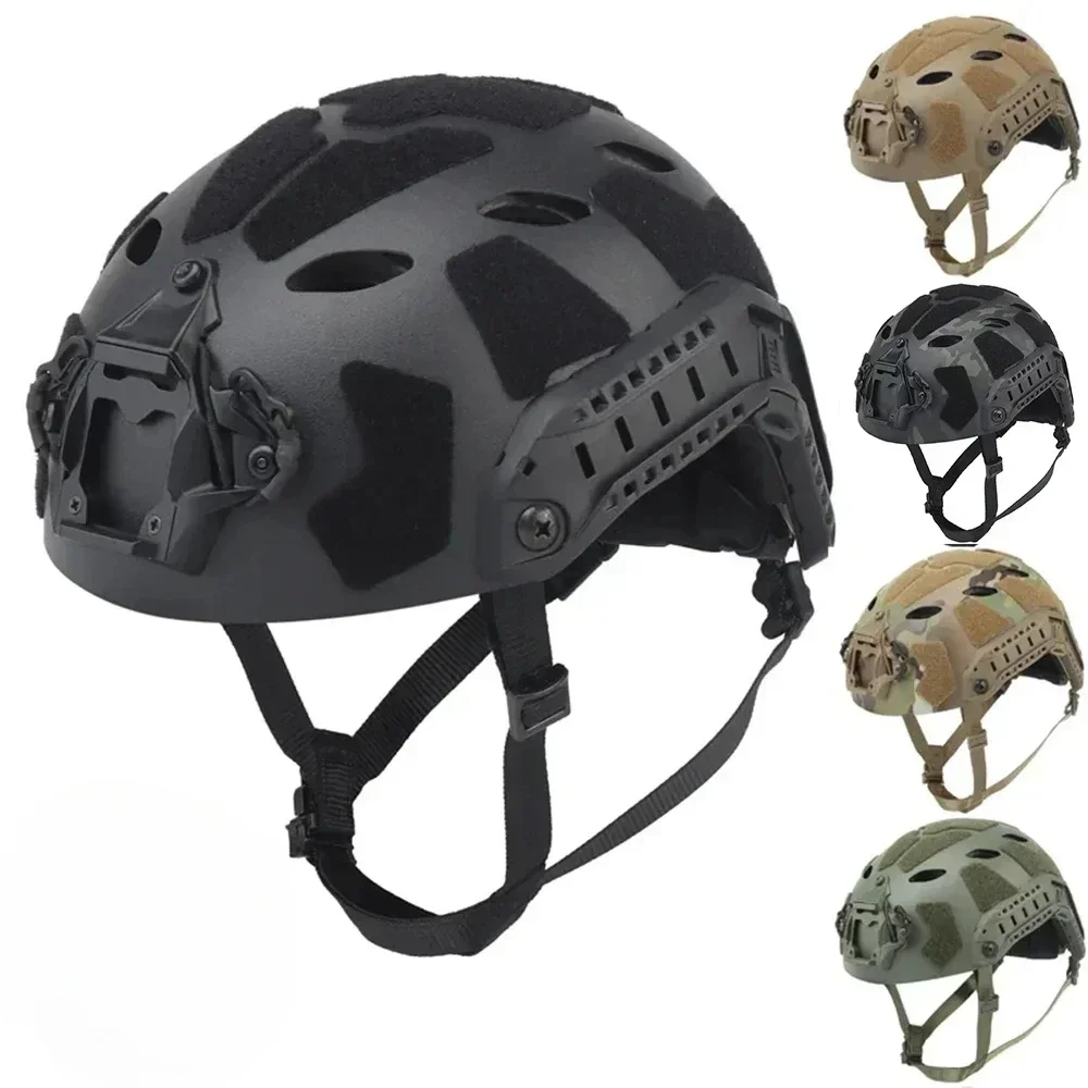Casco táctico de corte alto rápido, ligero, SF, súper caza, Airsoft, tiro, juego de guerra, casco protector, equipo de ciclismo deportivo al aire libre - imagen 5